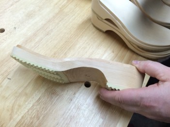 Wood soles are sourced directly from Sweden.
