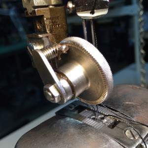 Minute adjustments can be made with a roller pressure foot, enabling fine details.  Delicate maneuvering is a must.